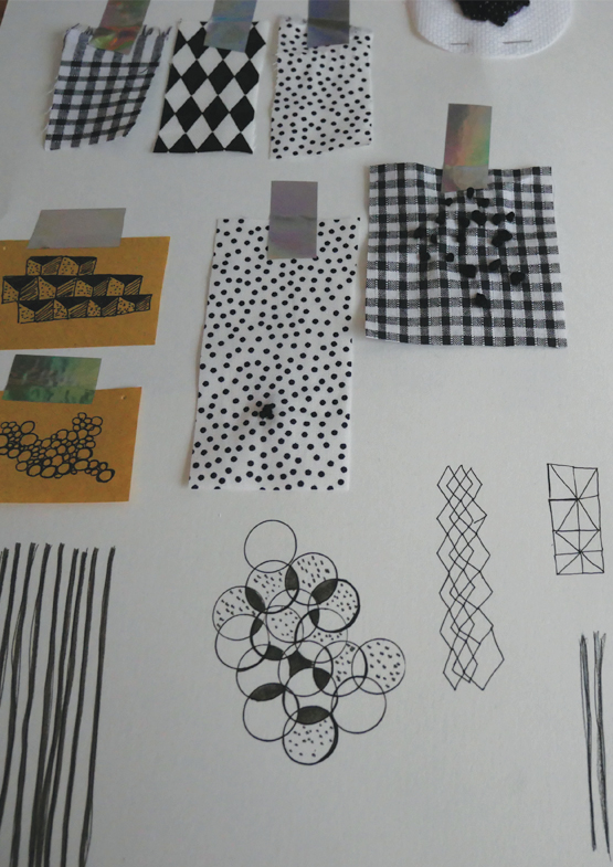 recherche motif et manipulation textile